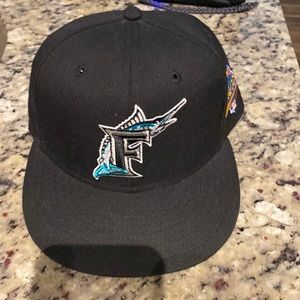 Florida Marlins new era cooperstown hat 7 1/4